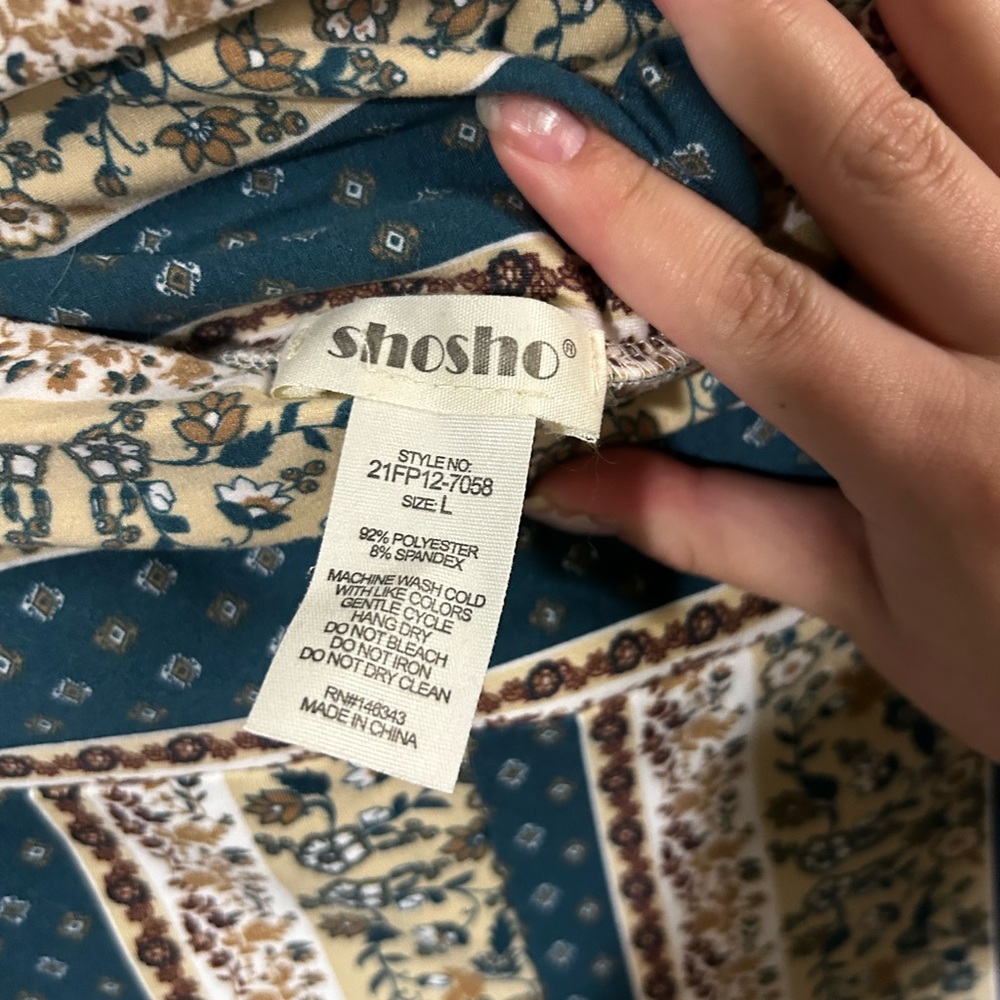 Shosho Multicolor Patterned Leggings - Picture 5 of 5